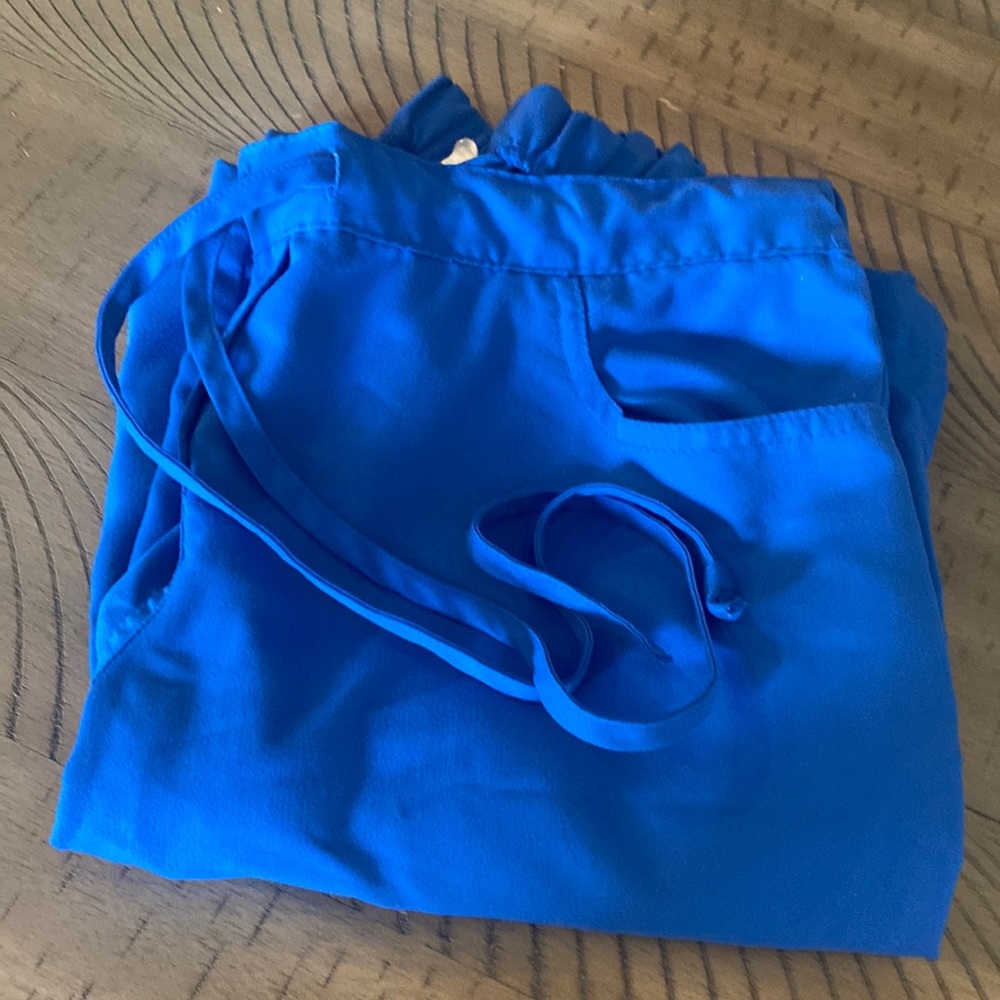 Greys Anatomy Drawstring Scrub Pant in Royal Blue